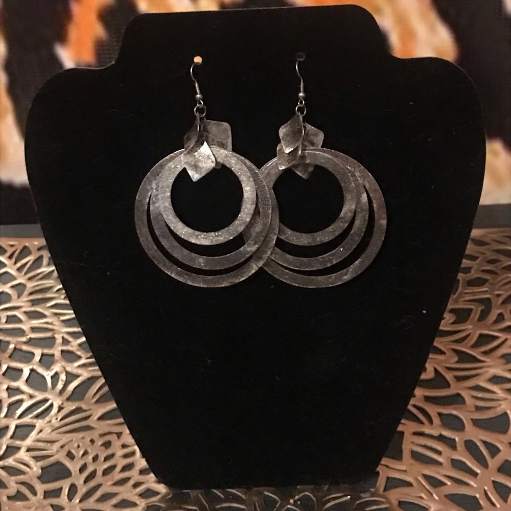 Silver earrings